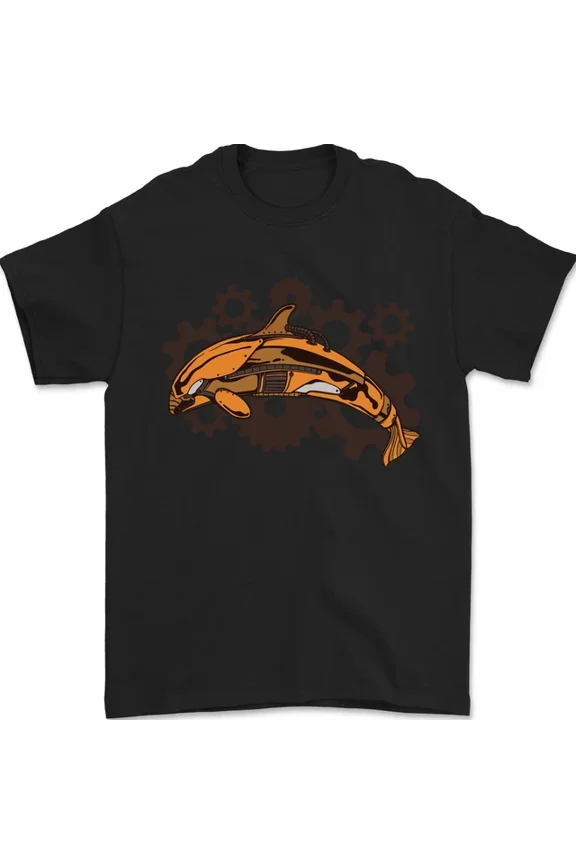 A Steampunk Dolphin Mens Womens S-5XL T-Shirt