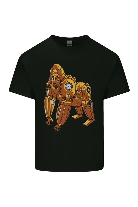 A Steampunk Gorilla With Cogs And Gears Funny Victorian Ape Graphic Design Print Unisex T-Shirt Y0710, Up to Size 5XL