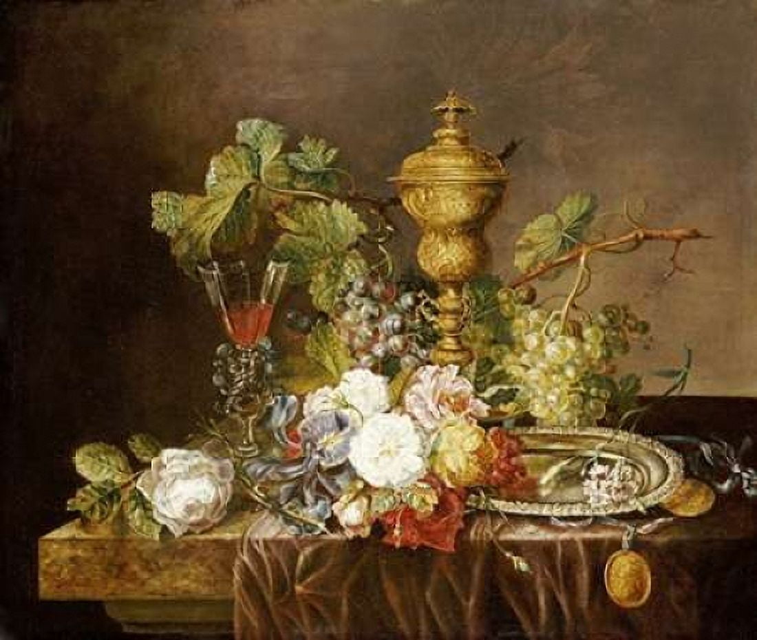 A Still Life With Roses Canvas Art - Emily Stannard (24 x 24)