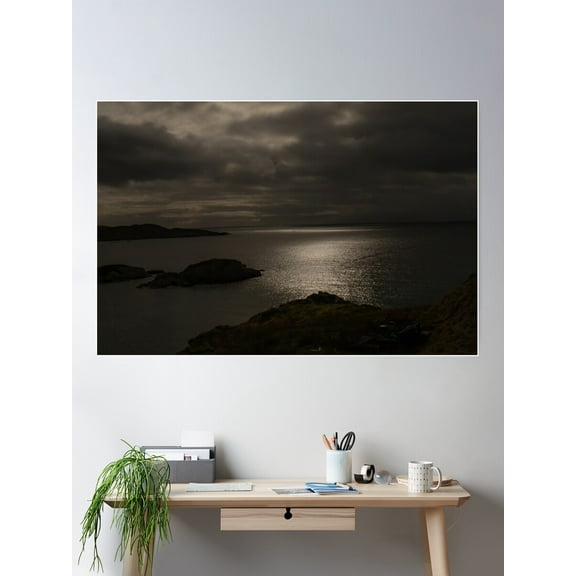 A Storm Brewing Poster Wall Art, Modern Wall Decor For Living Room Bedroom, 8x12 UNFRAMED