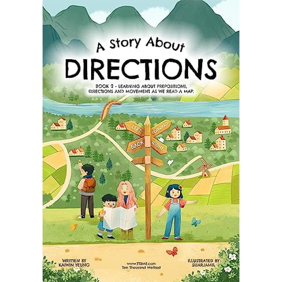 Pre-Owned A Story About Directions: Book 2 - Learning about prepositions, directions and movement as we read a map, 9781922978059, 1922978051, Hardcover,