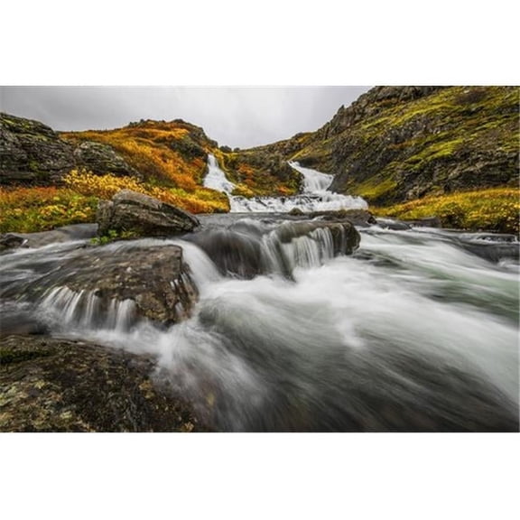 A Stream Flows Past On The West Fjords On Its Way To The Ocean - Iceland Poster Print by Robert Postma - 19 x 12