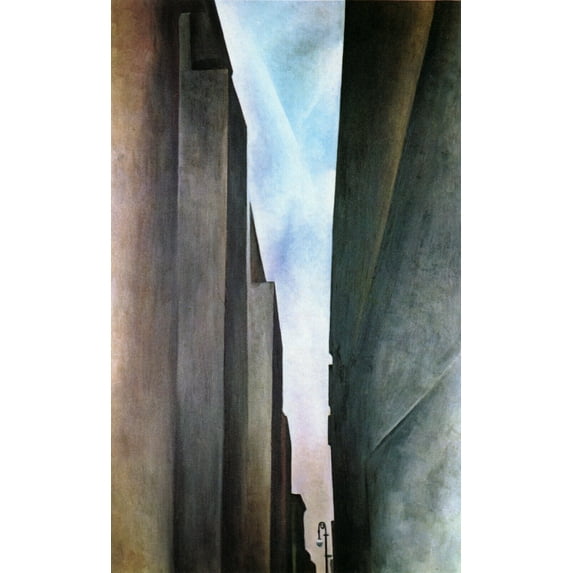 A Street In New York - Georgia O'Keefe - Canvas OR Print Wall Art