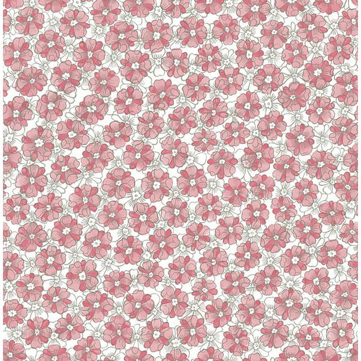 A-Street Prints Allison Pink Floral Wallpaper, 20.5-in by 33-ft, 56.4 sq. ft