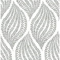 thumbnail image 1 of A-Street Prints Arboretum Fog Leaves Unpasted Non Woven Wallpaper, 20.5-in by 33-ft, 56.4 sq. ft., 1 of 4