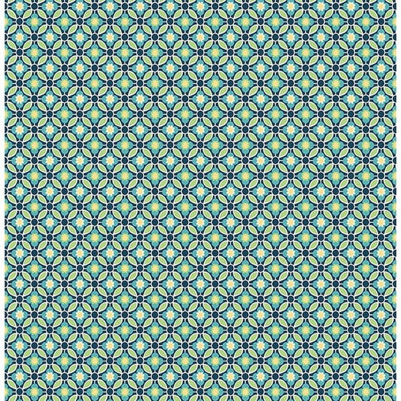 A-Street Prints Audra Blue Floral Wallpaper