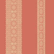 A-Street Prints Brynn Coral Paisley Stripe Wallpaper, 20.5-in by 33-ft, 56.4 sq. ft