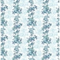thumbnail image 1 of A-Street Prints Charlise Blue Floral Stripe Wallpaper, 20.5-in by 33-ft, 56.4 sq. ft, 1 of 3