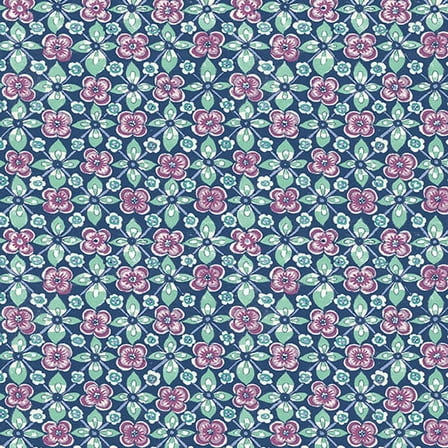 A-Street Prints Free Spirit Indigo Floral Wallpaper, 20.5-in by 33-ft, 56.4 sq. ft