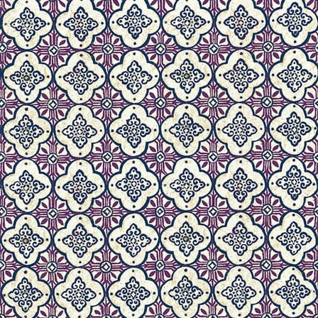 A-Street Prints Geo Violet Quatrefoil Wallpaper
