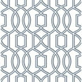 thumbnail image 1 of A-Street Prints Quantum Blue Trellis Wallpaper, 1 of 7