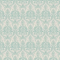 A-Street Prints Waverly Turquoise Petite Damask Wallpaper