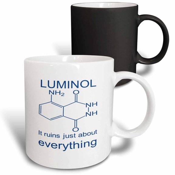 3drose, a Striking Glow - Luminol It Ruins Just About Everything, 11oz Magic Transforming Mug