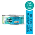 thumbnail image 1 of A Strong Heart Canned Wet Cat Food, Shreds with Ocean Whitefish & Tuna - 5.5 oz Cans (Pack of 24), Made in The USA with Real Ocean Whitefish & Tuna, 1 of 9