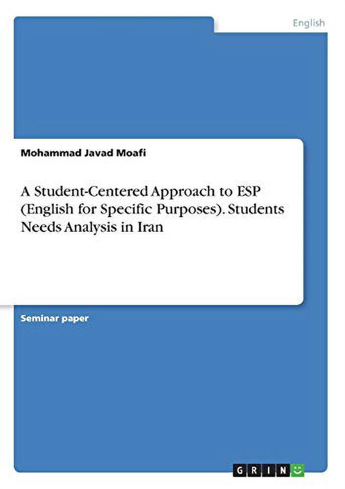 A Student-Centered Approach to ESP English for Specific Purposes ...
