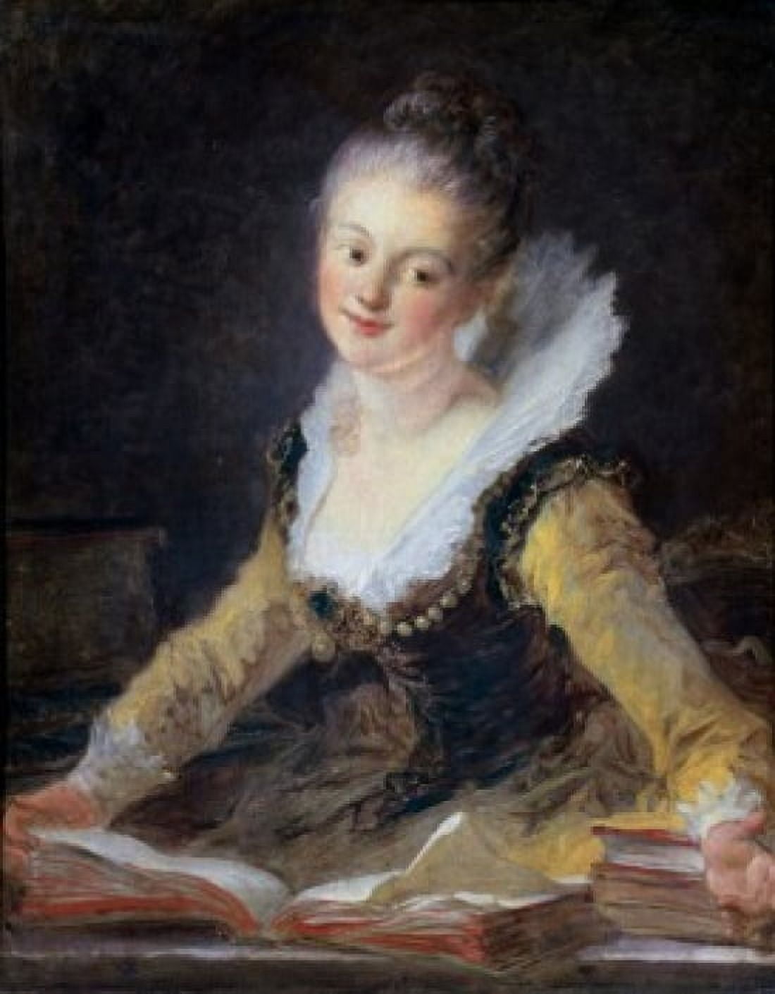 A Study Jean Honore Fragonard (1732-1806French) Musee du Louvre Paris Canvas Art - Jean Honore Fragonard (18 x 24)