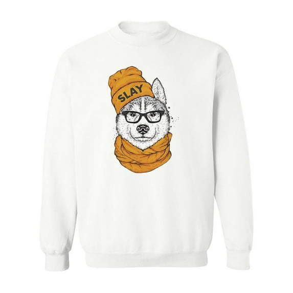 A Stylish Husky Sweatshirt Men -Image by Shutterstock, Male Small