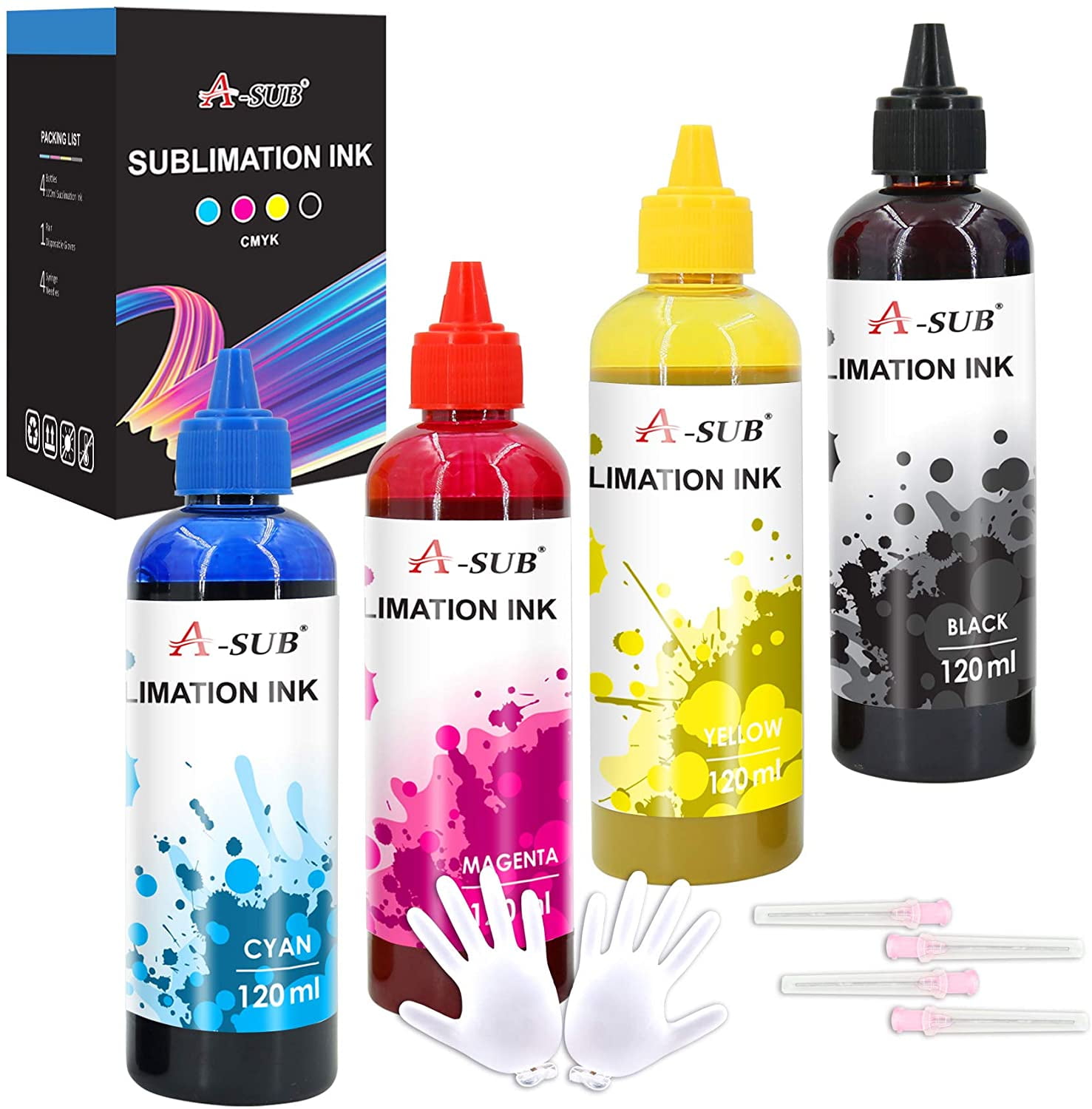 Nysfou 104 Sublimation Ink Refill Kit Replacement for Epson 104 102 103 Ink  Bottle Compatible with Epson EcoTank ET-2710 ET-2720 ET-2711 ET-4700  ET-2726 ET-2712 ET-2714 ET-2715 ET-2721 : : Computers