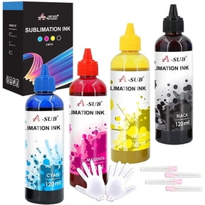 A-Sub Sublimation Ink for All Inkjet Sublimation Printers 480ML for Inkjet WF-7720 7710 XP-4100 XP-4105 ET-2400 2800 2803 2850 2720 2760 2650 2750 C88 C88+