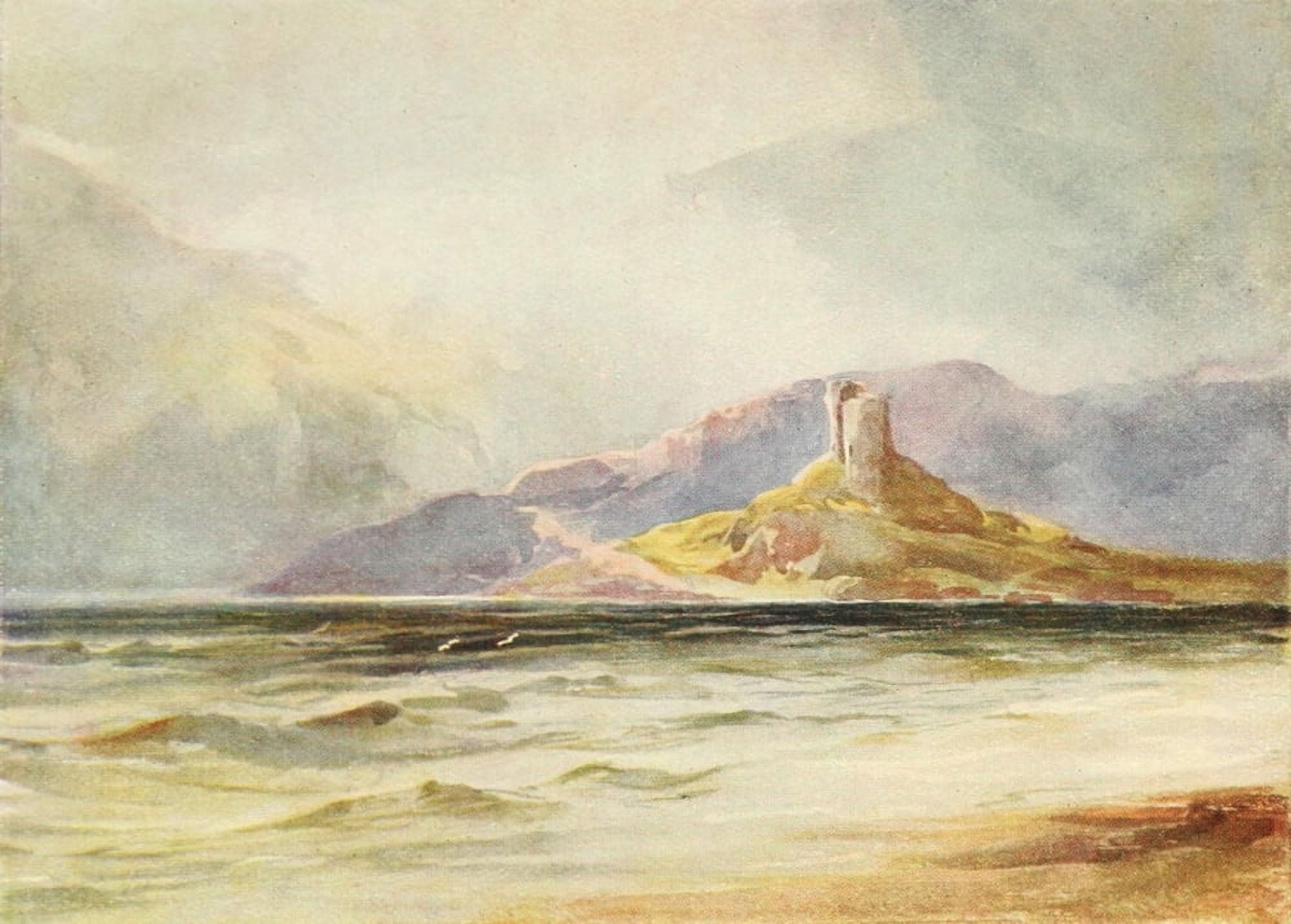 A Summer in Skye 1912 Castle Maoil Kyleakin Canvas Art - John Blair (24 x 36)