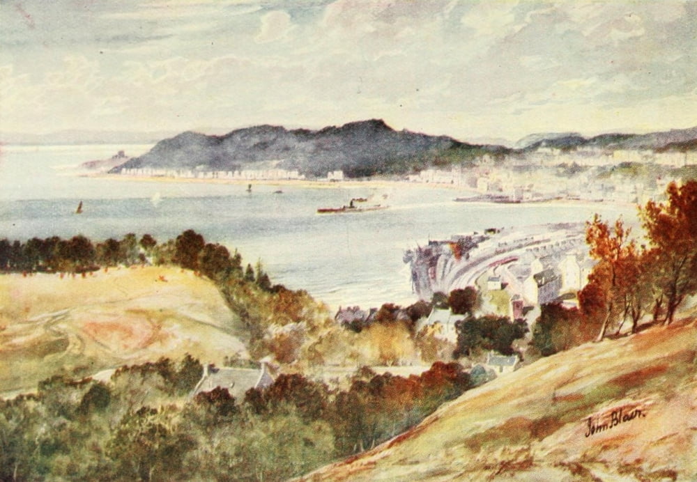 A Summer in Skye 1912 Oban from the south Canvas Art - John Blair (24 x 36)