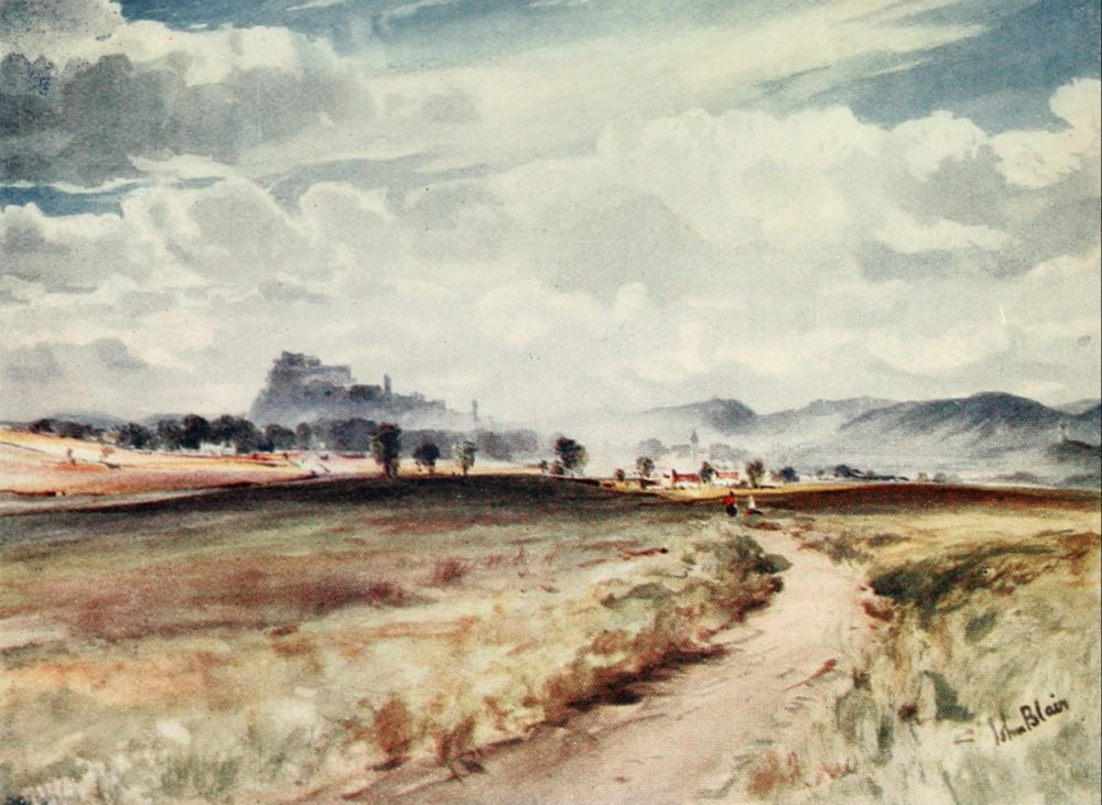 A Summer in Skye 1912 Stirling from Bannockburn Canvas Art - John Blair (24 x 36)
