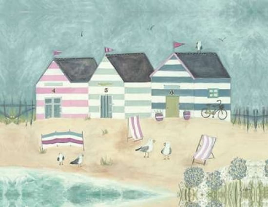 A Sunday Afternoon Bike Ride Canvas Art - Louise Ohara (22 x 28)