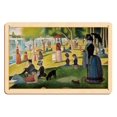 thumbnail image 1 of A Sunday Afternoon On La Grande Jatte by Georges Seurat c.1884 - 8 x 12 inch Vintage Wood Art Sign, 1 of 4