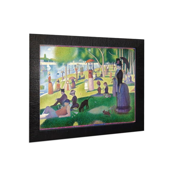 A Sunday On The La Grande Jatty by Georges Seurat, World Famous Wall Art Collection, Framed Impressionist Wall Art Print, 11X14, 2426CH