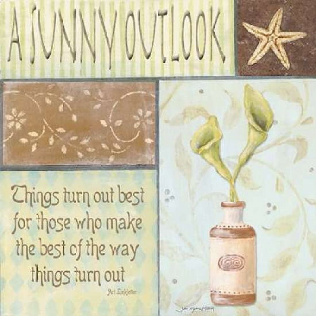 A Sunny Outlook Canvas Art - Jo Moulton (24 x 24)