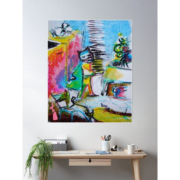 A Superhero In The Kitchen Poster Wall Art Modern Wall Decor For Living Room Bedroom Art