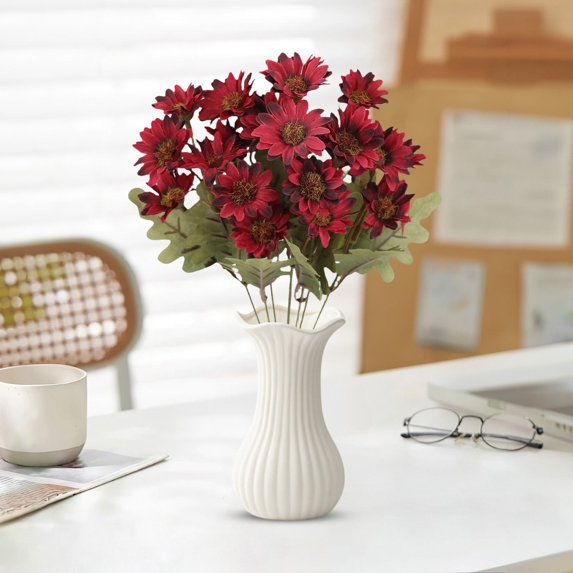 A Synthetic Daisy Artificial Flower Flowers Simulation Rose Wedding Bouquetss Daisies Flower Flower Hand Tied Bouquet
