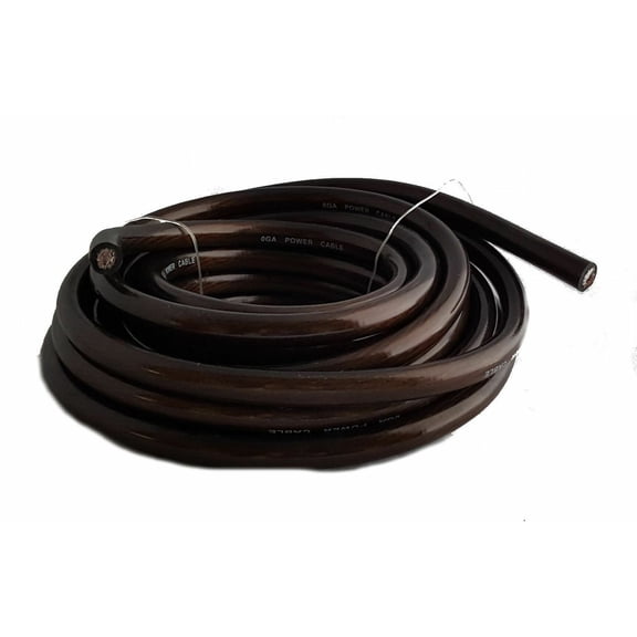 A/T 1/0 Gauge Black 25ft Power/Ground Wire True Spec and Soft Touch Cable