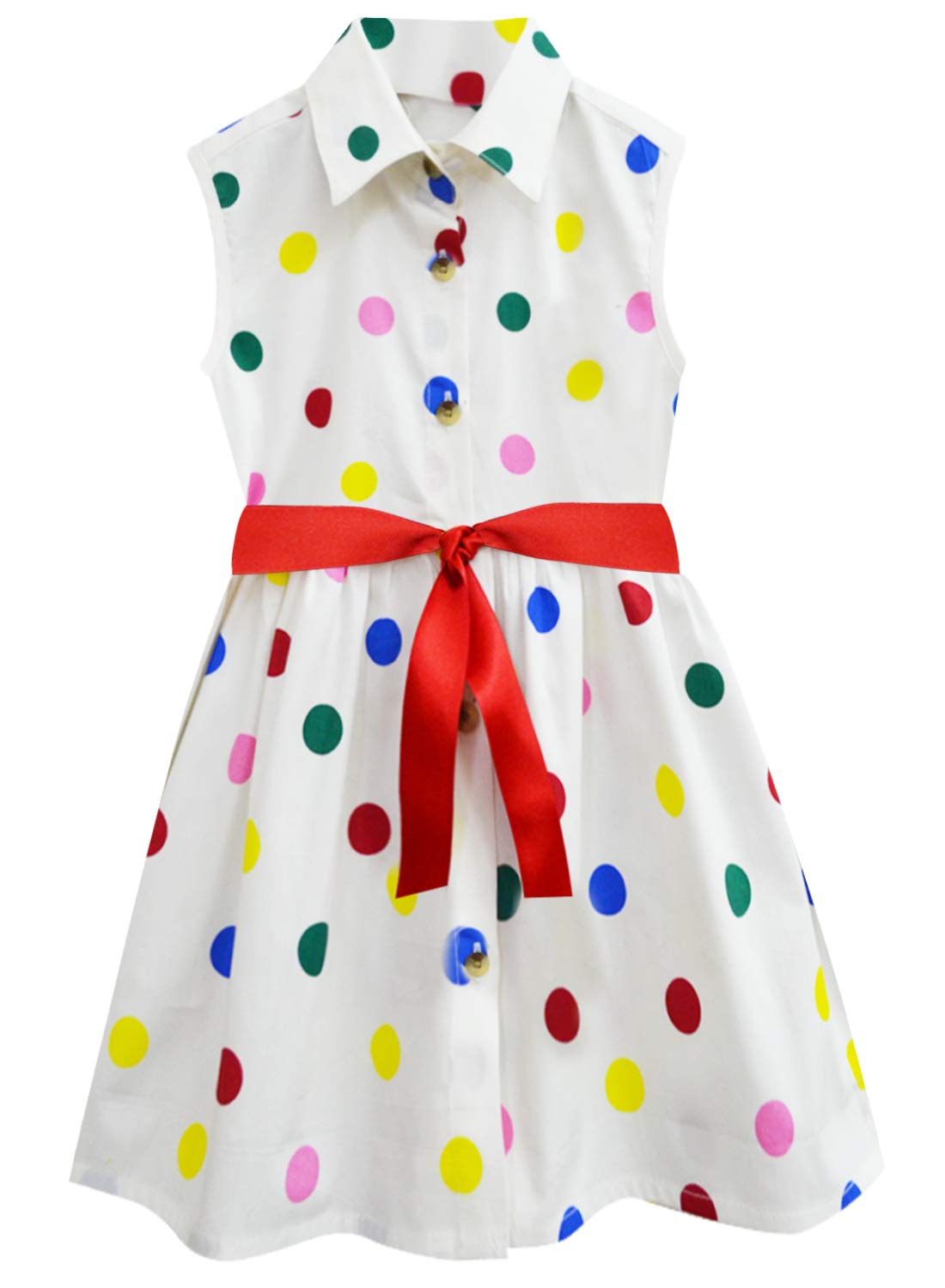 A.T.U.N. (All Things Uber Nice) Girl'S Cotton A-Line Knee-Length Dress (Gdrs Lcd Bmp_Blue_12-13