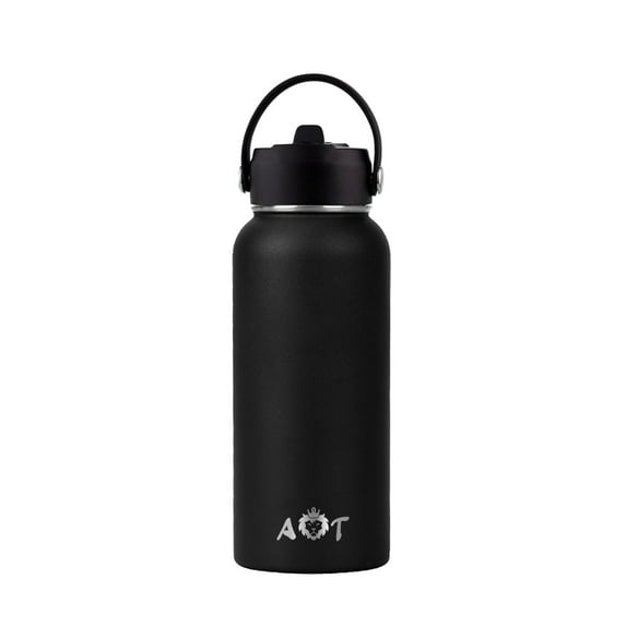 A&T Water Bottle 32 OZ with Straw Lid- Stainless Steel