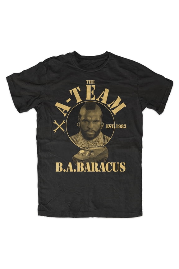 A-TEAM B.A. T-Shirt Fun TV Serie Film Mr.T. Hannibal Face Militär BW Pilot
