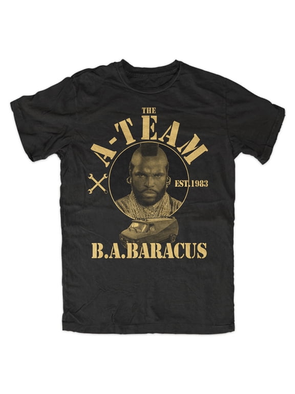 A-TEAM B.A. T-Shirt Fun TV Serie Film Mr.T. Hannibal Face Militär BW Pilot