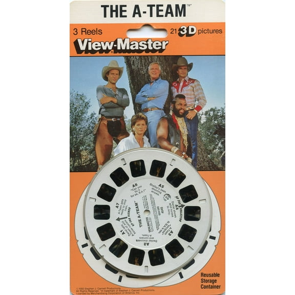 A-TEAM - Classic ViewMaster - 1980's TV Show - 3 Reels on Card