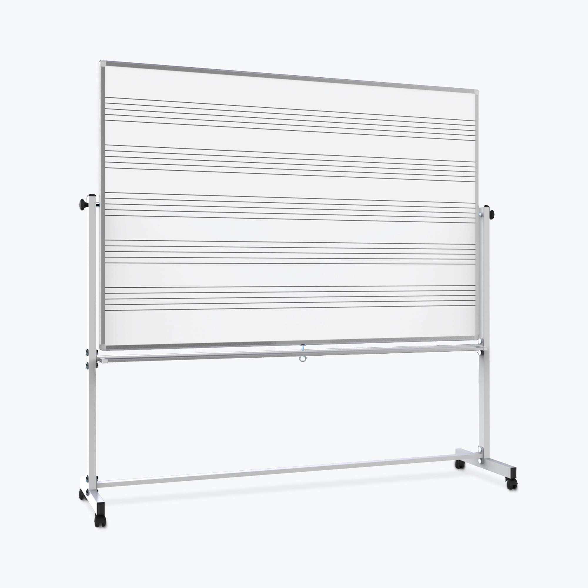 A-TO-Z SUPPLY MB7248MW 72"W x 48"H Mobile Music Whiteboard / Whiteboard