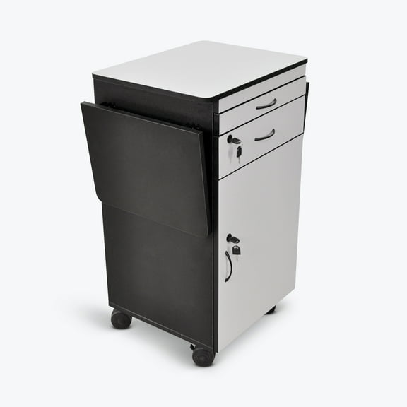 A-TO-Z SUPPLY WPSDD3 38" Mobile AV Presentation Station Cart with Locking Cabinet