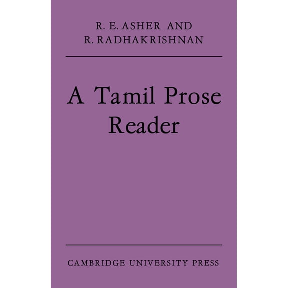 A Tamil Prose Reader, (Paperback)