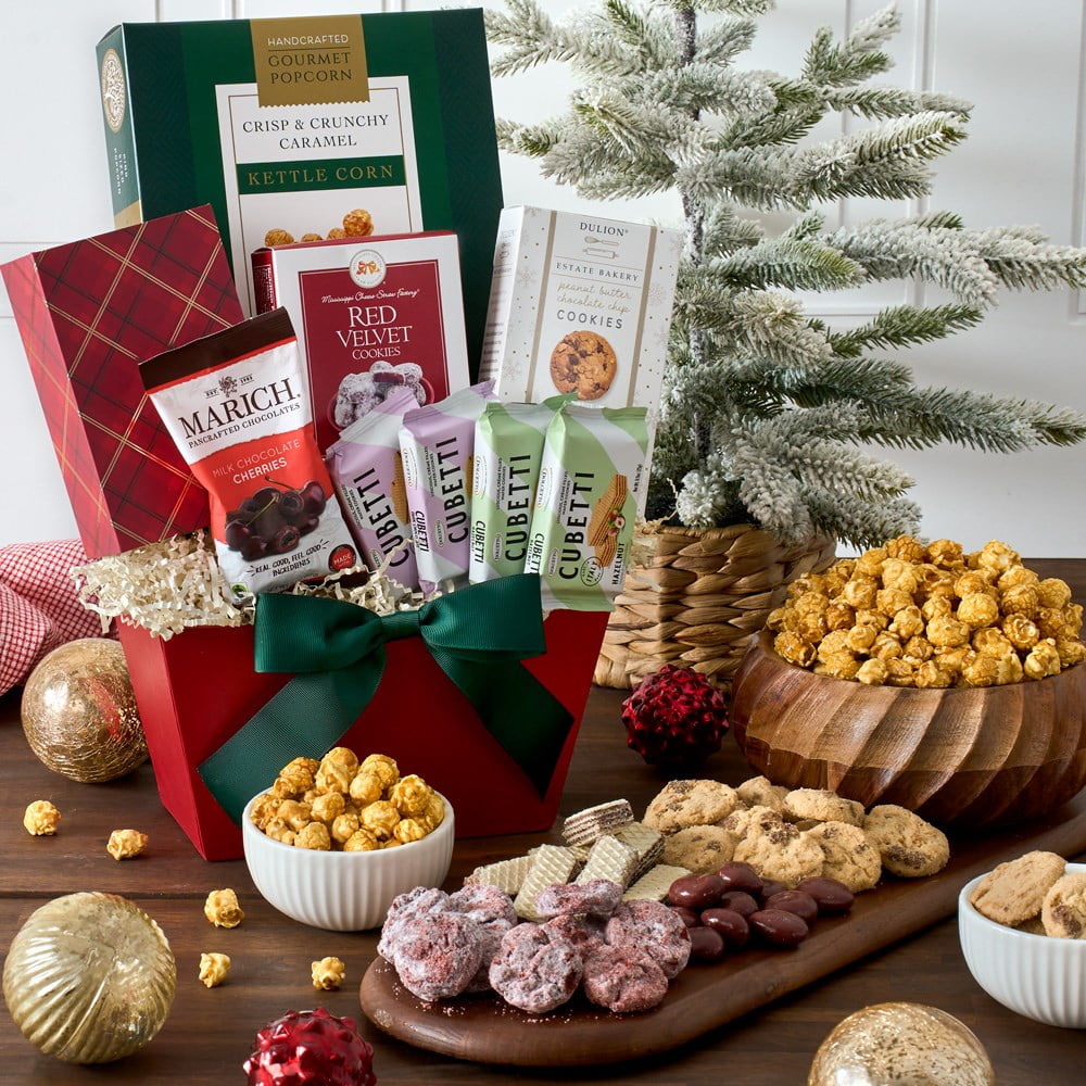 A Taste Of Christmas Gift Basket of Holiday Foods by GourmetGiftBaskets.com