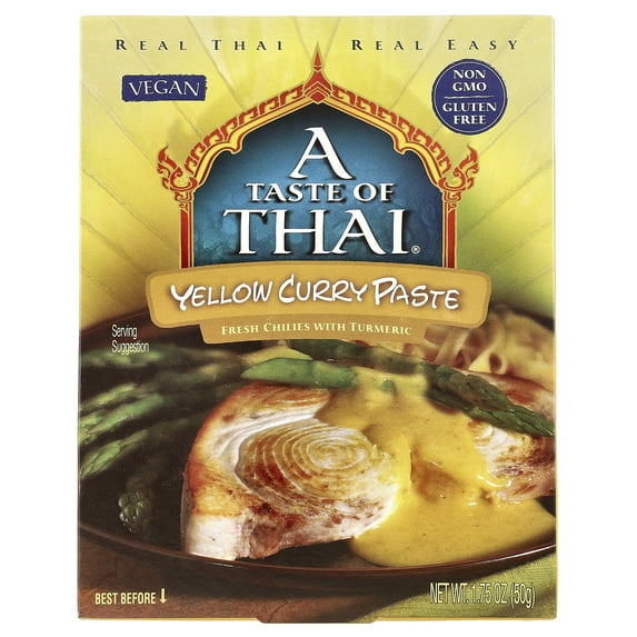 A Taste Of Thai Yellow Curry Paste, 1.75 oz (50 g)