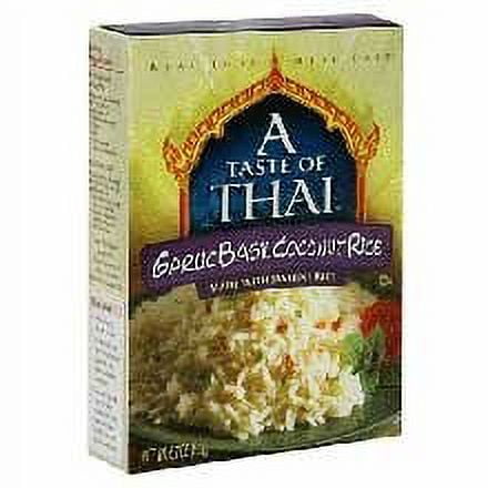 A Taste of Thai Garlic Basil Coconut Jasmine Rice, 6.7 Ounce Boxes