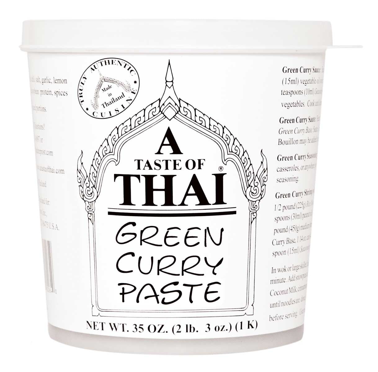 A Taste of Thai Green Curry Paste, 35 Ounce -- 3 per case. - Walmart.com