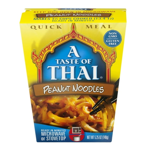 A Taste of Thai Peanut Noodles Quick Meal, 5.25-Ounce Boxes (Pack of 6)
