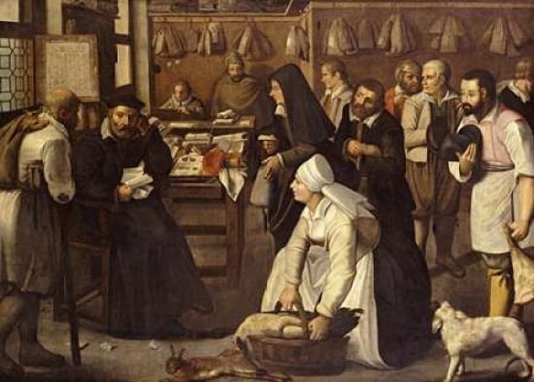 A Tax Office Canvas Art - Pieter the Elder Bruegel (20 x 28)
