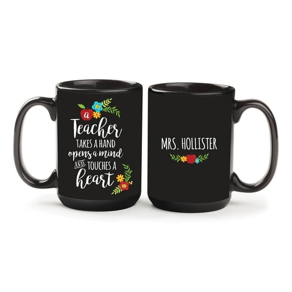 A Teacher Takes a Hand Personalized Mug