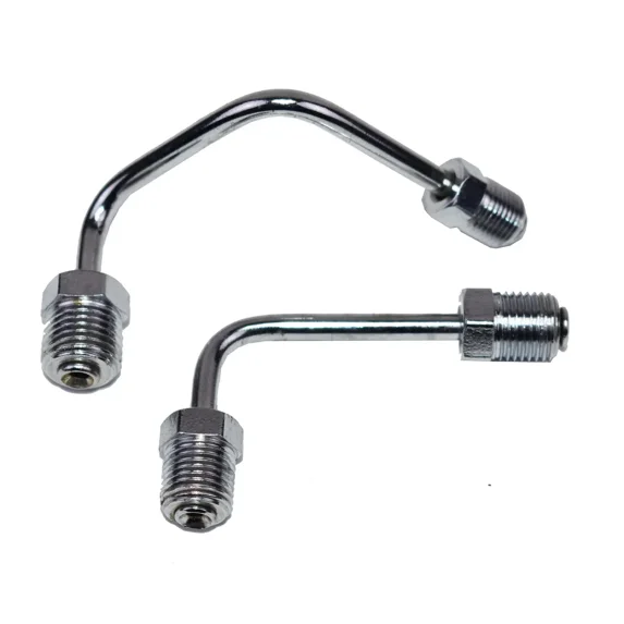 A-Team Performance Chrome Brake Lines for Left Side Mount Bracket Brake Proportioning Valve PV2 PV4