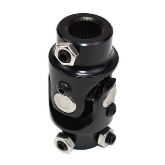 A-Team Performance Forged Steel Yokes Steering Shaft Universal U-JOINT 3/4" 30 SPLINE TO 3/4" DD Black
